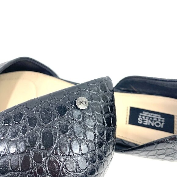 Jones New York Women's Seneca Black D’Orsay Slide On Flats Size 10M - Picture 9 of 11